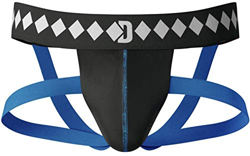 Diamond MMA Vierriemen Jock Strap Supporter mit integrierter athletischer Cup-Tasche für Sport
