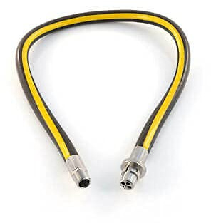 Midbrass Domestic Gas Cooker/Oven Gas Supply Hose With Straight Bayonet BS EN14800CE (4 Foot X 1/2)