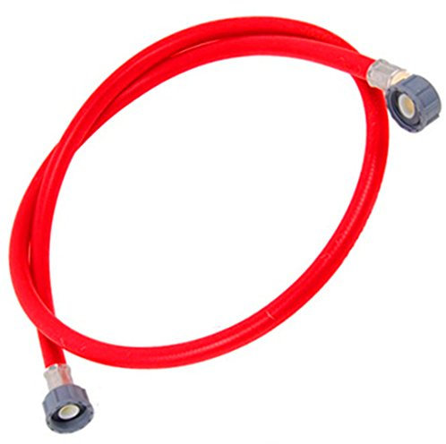 SPARES2GO Universal Dishwasher Hot Water Fill Inlet Pipe Feed Hose (1.5m, Red)