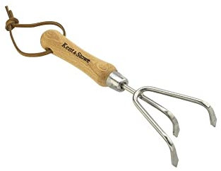 Kent & Stowe Stainless Steel Hand 3 Prong Cultivator FSC-100percent