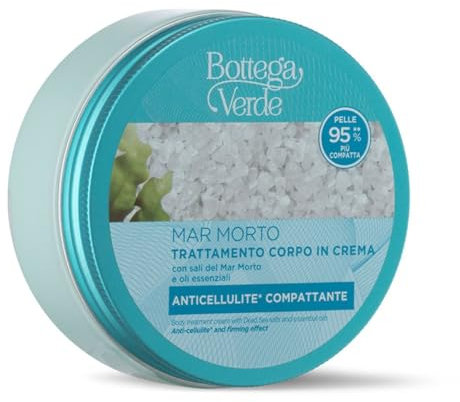Bottega Verde, MAR MORTO - Trattamento per il corpo in crema - con sali del Mar Morto e oli essenziali (150 ml) - anticellulite* compattante