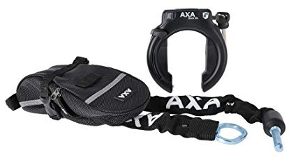 AXA Rahmenschloss Block XXL Set inkl ULC 100 + Tasche,Schlüssel nicht ab, schwarz (1 Set)