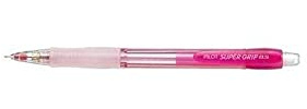 PILOT 3 Stück H-185 Druckbleistifte, nachfüllbar, Neonfarben, 0,5 mm, Rosa