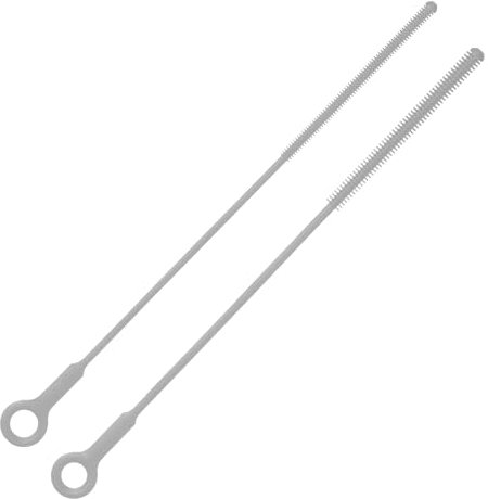 2 Cepillos Limpiador de Pajitas, 26,2 cm Limpiador de Pajitas Cepillos de Silicona Reutilizables Cepillo Suave para Botellas de Agua Cepillo Extra Largo para Vasos de Agua (Gris)