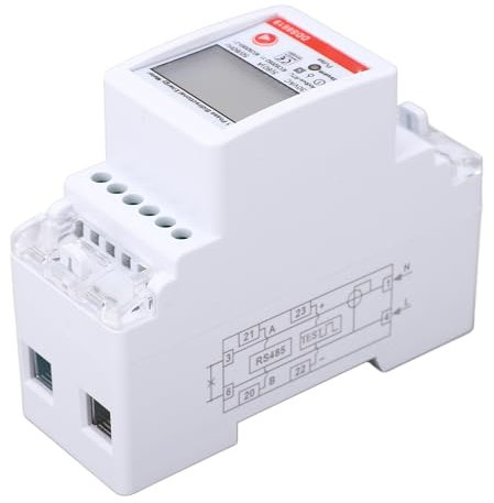 Compteur D'énergie Bidirectionnel monophasé, Compteur D'utilisation d'électricité avec Communication AC230V 5A pour Système Photovoltaïque à énergie Solaire