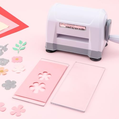 OTCRAFT Manuelle Mini-Stanzmaschine; tragbare Stanz- und Prägemaschine für Heimwerker, Stanzen, Prägen, Papier, Karten, Basteln, Scrapbooking, Stanzformen, Fotoalbum, dekoratives Handwerk,