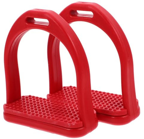 Happyyami 1paar Hochfeste Pom Sattel Sicherheitsbügel Für Reiter Leichte Und Flexible Pferde Reitbügel Ergonomisches Design rutschfeste Fußstütze Für Westernreiten Und Riding