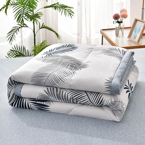 Yinghesheng Quilted Bedspread for Single Double Size, Soft Lightweight Printed Pattern Reversible Quilted Bed Throw Patchwork Quilt, Sofa Blanket,C,150x200cm