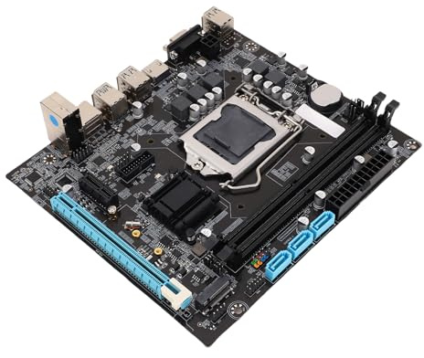 CPU de Placa Base CPU Dual Canal para ATA3.0 LGA 1151 NGFF DDR4 PCIE M.2 H110 Serial NVME ATX, Processor Board para el Juego PCI Express, Placas Base