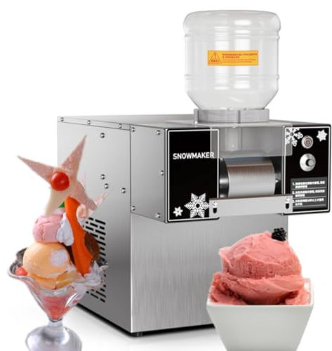 Máquina de hielo comercial con forma de copo de nieve, máquina de hielo con forma de copo de nieve, máquina eléctrica de hielo de encimera, máquina de hielo con forma de copo de nieve,120kg/Day