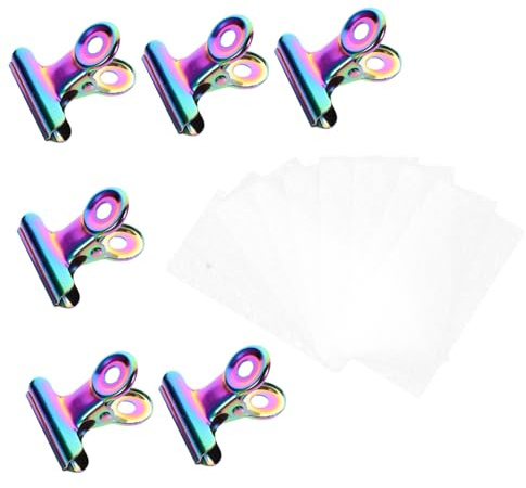 NIYANGLE 6piezas Pinzas Para Uñas Herramientas De Manicura Pinzas Láminas De Papeles De