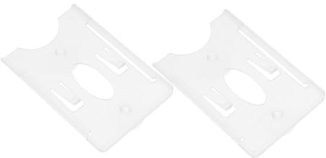 LOPUNER Porte Carte Voiture Pare Brise, Porte-Cartes pour Véhicule en Plastique, 2 Pcs, Fixation à Forte Aspiration pour Péage et Stationnement