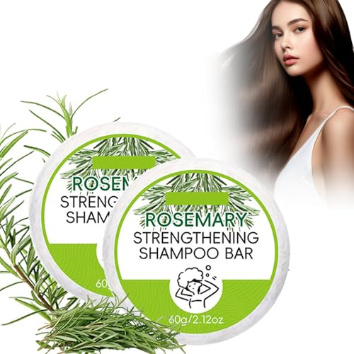 Champú Anticaida Sólido Romero, Jabón de Romero, para Fortalece y Estimula el Crecimiento del Cabello Reparación y Volumen