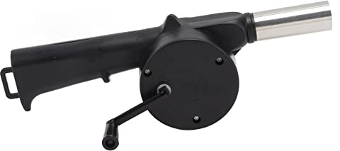 Xiuganpo Multifunktionell Handvevsfläkt för Eldstäder, Eldstäder, Grillar, Camping, Tidsbesparande Manuell Luftfläkt, Bärbar Handvev Grillfläkt, ABS-material