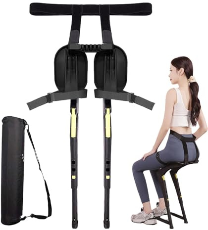 Wearable Seat, Portable Folding Invisible Wearable Chairless Leg Brace, Leg Ergonomics Seat, Lightweight Outdoor Invisible Fishing Stool