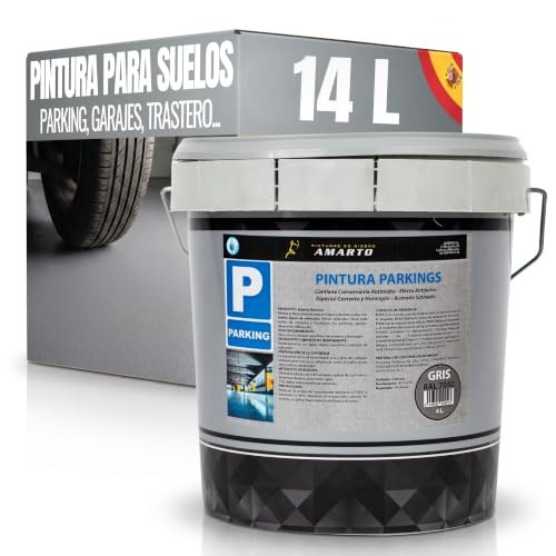 Snappy blue Pintura Suelos, Garajes y Pavimentos Satinado. Protege y decora las superficies de Hormigón, Cemento y Asfalto (14 Litros)