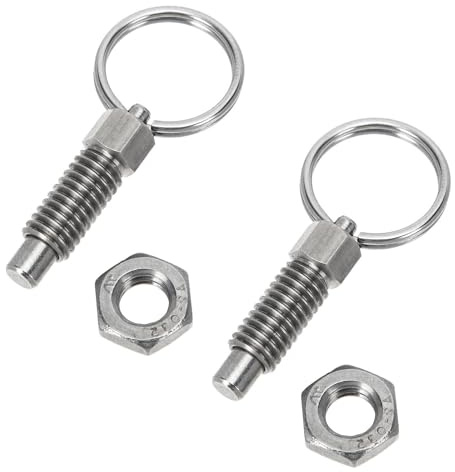 TOYANDONA 2 Pezzi Stantuffo a Molla in Acciaio Inossidabile Perno di Bloccaggio Stabile di Precisione per Accessori Meccanici Industria Meccanica