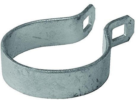 America’s Fence Store 3” Galvanized Steel End Band 14 Gauge (20 Pack) – Attaches Top Rail to 3 Inch Chain Link Fence Posts – Twenty Rust Resistant Brace Bands