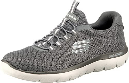 Skechers Summits, Zapatillas Hombre, Charcoal Mesh Trim, 42 EU
