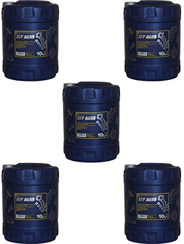 5x10 Liter MANNOL Hydrauliköl ATF AG55 Hydraulic Fluid Automatikgetriebeöl Gear