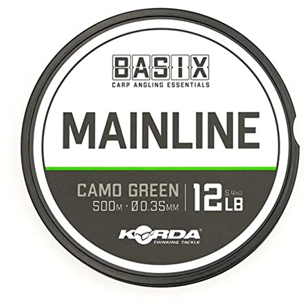 Korda Basix Camo Green Main Line 500m Spools