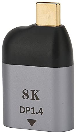 ciciglow Adaptateur USB C vers DisplayPort, Adaptateur Portable Type C Mâle vers DP Mini Taille Métal Compatible pour Android/OS X
