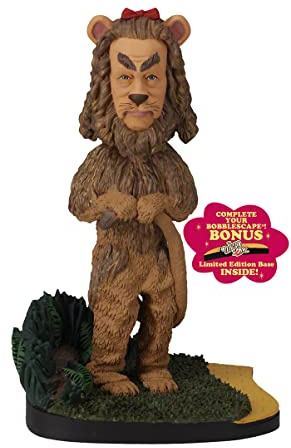 Royal Bobbles The Wizard of Oz Cowardly Lion Collectible Bobblescape Bobblehead Statue