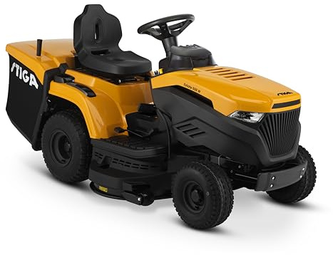 STIGA Estate 598 W Rasentraktor, 586 cm³, 98 cm, 240 L – Hydrostatischer Pedalantrieb, 3-In-1-Mähsystem – Für Große Flächen