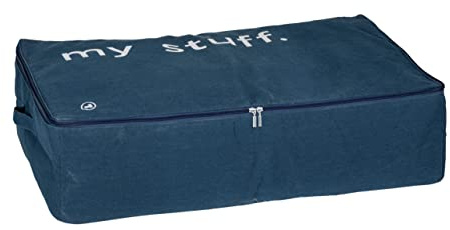 TOM TAILOR Unterbettkommode, geräumige Aufbewahrungstasche für Kleidung und Bettdecken, platzsparender Organizer mit Reißverschluss, staubfreie Aufbewahrung, 68 l, Navy