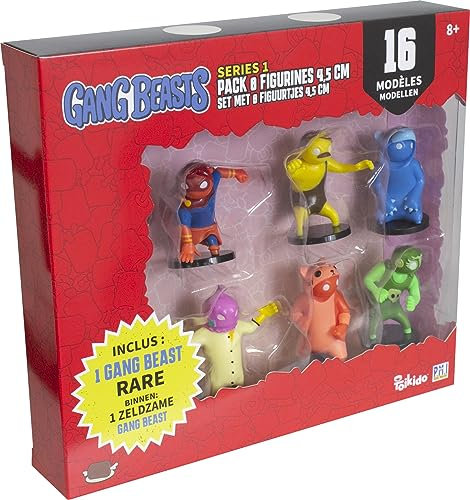 Lansay Gang Beasts – Pack mit 8 Figuren, 4,5 cm – zufälliges Modell – Spielfiguren – ab 8 Jahren