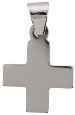 Miamar Mädchen Anhänger Kreuz 14 Karat (585) Weißgold Silber 1129006