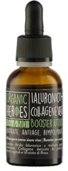 Organic Heroes | Siero Viso Bio Acido Ialuronico + Collagene Vegetale, Siero concentrato vegano, antiage rimpolpante idratante effetto tensore immediato, 30 ml