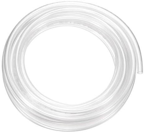 sourcing map Tuyau pneumatique en polyuréthane - 12 mm de diamètre extérieur x 8 mm de diamètre intérieur - 10 mètres - Tuyau en polyuréthane pour compresseur d'air, transfert de fluide, transparent
