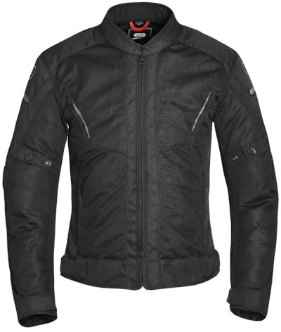 Oxford Iota 1.0 Air Women Motorcycle Jacket Full Mesh Summer Riding Gear with CE Level 1 Protection, Adjustable Fit, Reflective Detailing, Handwarmer Pockets Motorbike Jackets (Black,10)