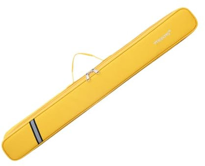Oshhni Flötentasche, Handtasche, trendig, leicht, bietet Platz für zwei Flöten oder eine Flöten-Aufbewahrungstasche, Gelb