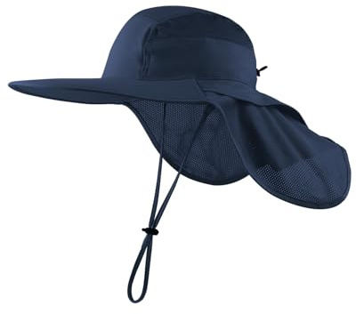 Zylioo XXL-Wanderhüte für große Köpfe, Sonnenschutz-Sonnenhüte für Herren, UPF50+ Sonnenschutz-Wanderhut Safarihüte