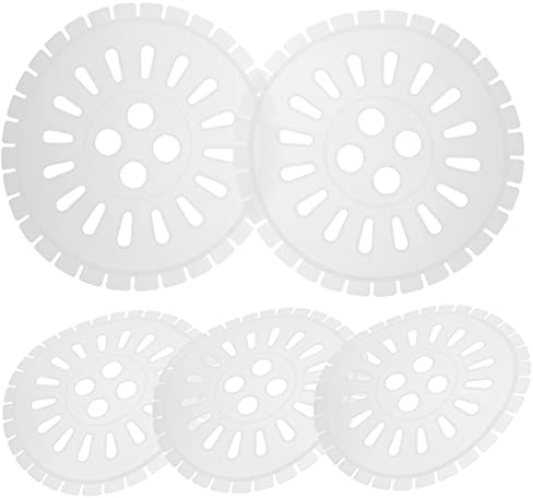 5 Hojas Deshidratadoras para Lavadora, Abs Blanco, 25 Cm | Piezas Reutilizables, Flexibles y Suaves Prendas, Formato Compacto para Secado