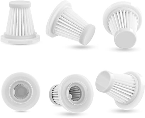Filtro HEPA para aspiradora de mano – Filtro de repuesto – Universal y lavable – Compatible con aspiradora de mano con batería – Filtro de polvo fino para alérgicos (6)