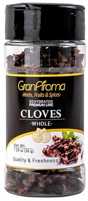 GranAroma Whole Cloves, Warm & Spicy Flavor, Essential for Baking & Cooking (1.28 Ounce)