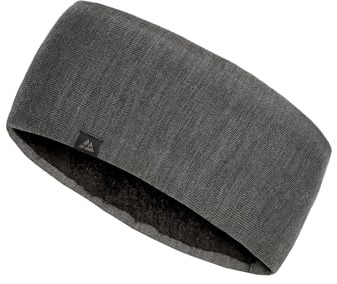 DANISH ENDURANCE Merino Fleece Stirnband, Thermo Headband, Dunkelgrau, S/M | Merino Fleece Stirnband, Warm mit weichem Fleecefutter für kalte Tage und Outdoor-Aktivitäten, Unisex