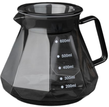ＡＷＨＡＯ Cafetera de Goteo de 20/600 ml, Jarra de Vidrio para Oficina, Negro