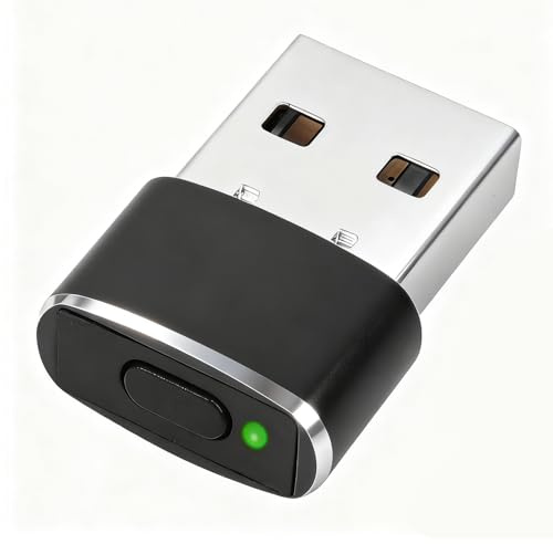 MDLSDE USB Mouse Jiggler Undetectable with Switch Button Automatic Wirelss | Mouse Wiggler, 3 Modes Plug & Play, No Driver Needed, Keep Active, Compatible Computer PC Windows Mac Black UK