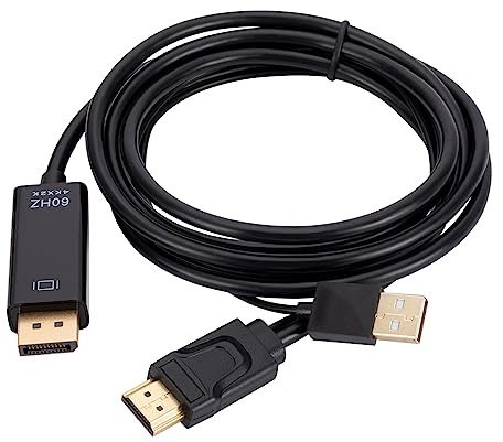 Guaber Adaptateur portable vers DisplayPort DP vers adaptateur de sortie et périphériques d'entrée