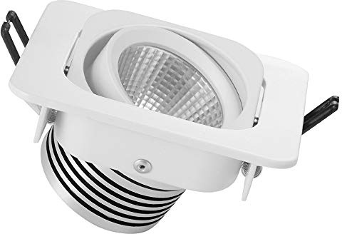 MEVZHH Lampade da Parete, Downlighters a Conduziquadrata Apparecchio a Soffitto Incastrato Fuoco Valutato Spotlight Piatto Illustratoreda Di Accento 5W Caldo 3000K Lavare Le Luci da Parete Ac 110-240V