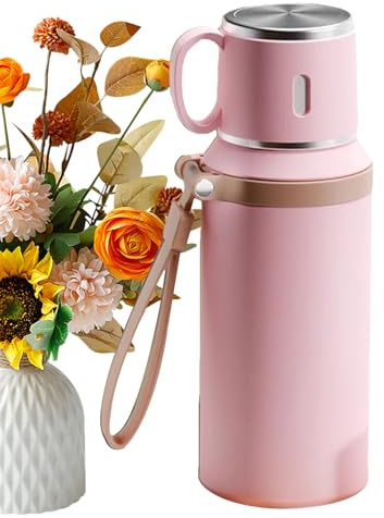 Générique Insulated Tumbler - Large Capacity Travel Insulated Water Bottle, Portable Sports Water Bottle, Leakproof Stainless Steel Flask, MugTumbler For Sport, Gym, School, Outdoor, Traveling