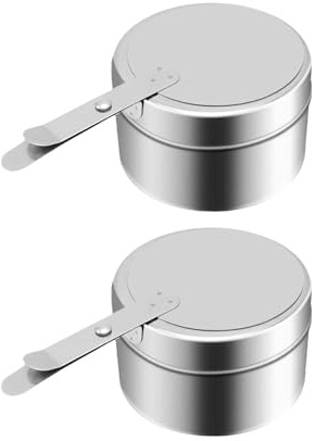 Pitycbo 2X Calentador de Buffet Bandejas Calentadoras Quemador Chafer Latas de Combustible para Calentador de Buffet Suministros para Fiestas Barbacoa