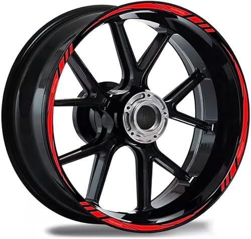 HECGHNR Adesivi Cerchi Moto per Honda CB650R CB650 R CB 650R, Adesivi Ruote Moto Catarifrangente Strisce Cerchi Impermeabile Decorativi Stickers Ruote,D