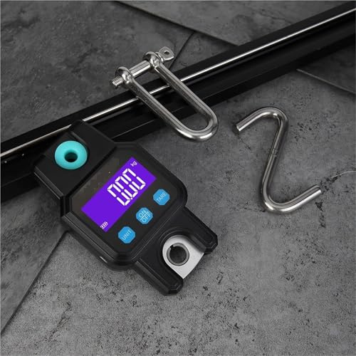 Digital Crane Scale, 300kg Rechargeable Digital Eletronicos Scale Backlight Hanging Hook Scale Fishing Travel Weighing Scale(Nero)