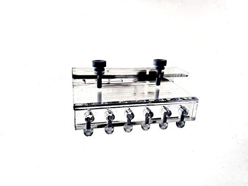 Marine Color Soft Tube Halterung für Dosierpumpe 6 Röhren Acryl Aquarium Schlauchhalter Clip