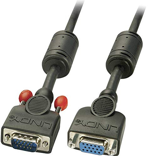 LINDY Rallonge VGA, Noir, 7,5m